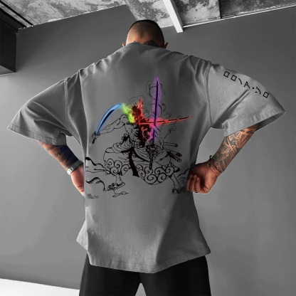Unisex Anime Inspired Vintage T-Shirt丨