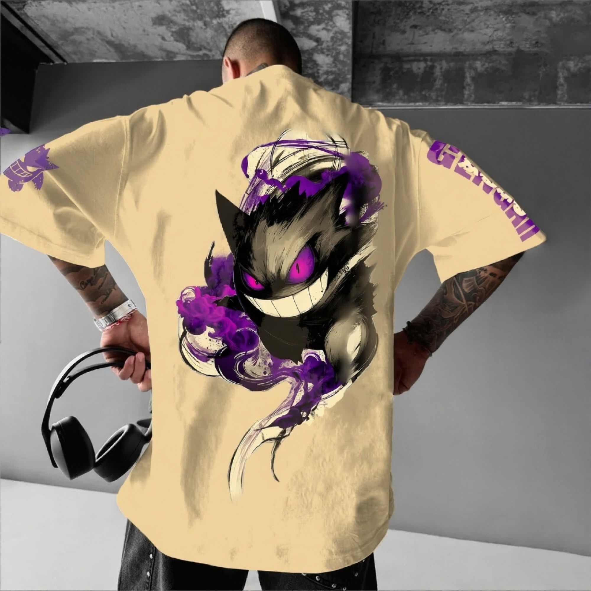 Pokémon Unisex Anime Gengar T-shirt