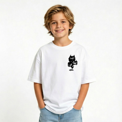 Pokémon Anime Graphic T-Shirt for Gengar Kids Cartoon Print Cotton Tee