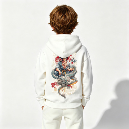 Dragon Ball Anime Graphic Hoodie for Goku Kids Cartoon Print Cotton Tee