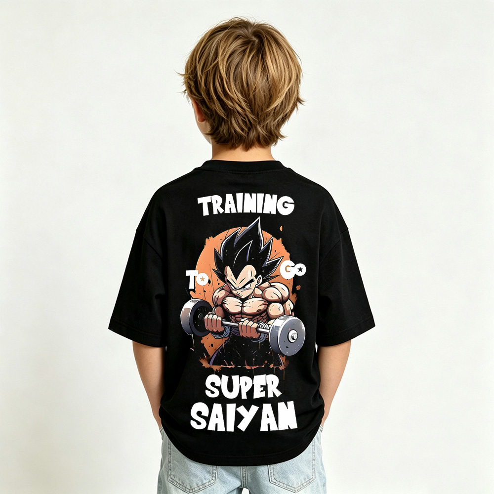 Dragon Ball Anime Graphic T-Shirt for Vegeta Kids Cartoon Print Cotton Tee
