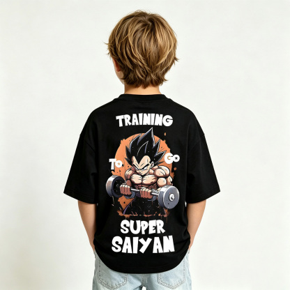 Dragon Ball Anime Graphic T-Shirt for Vegeta Kids Cartoon Print Cotton Tee