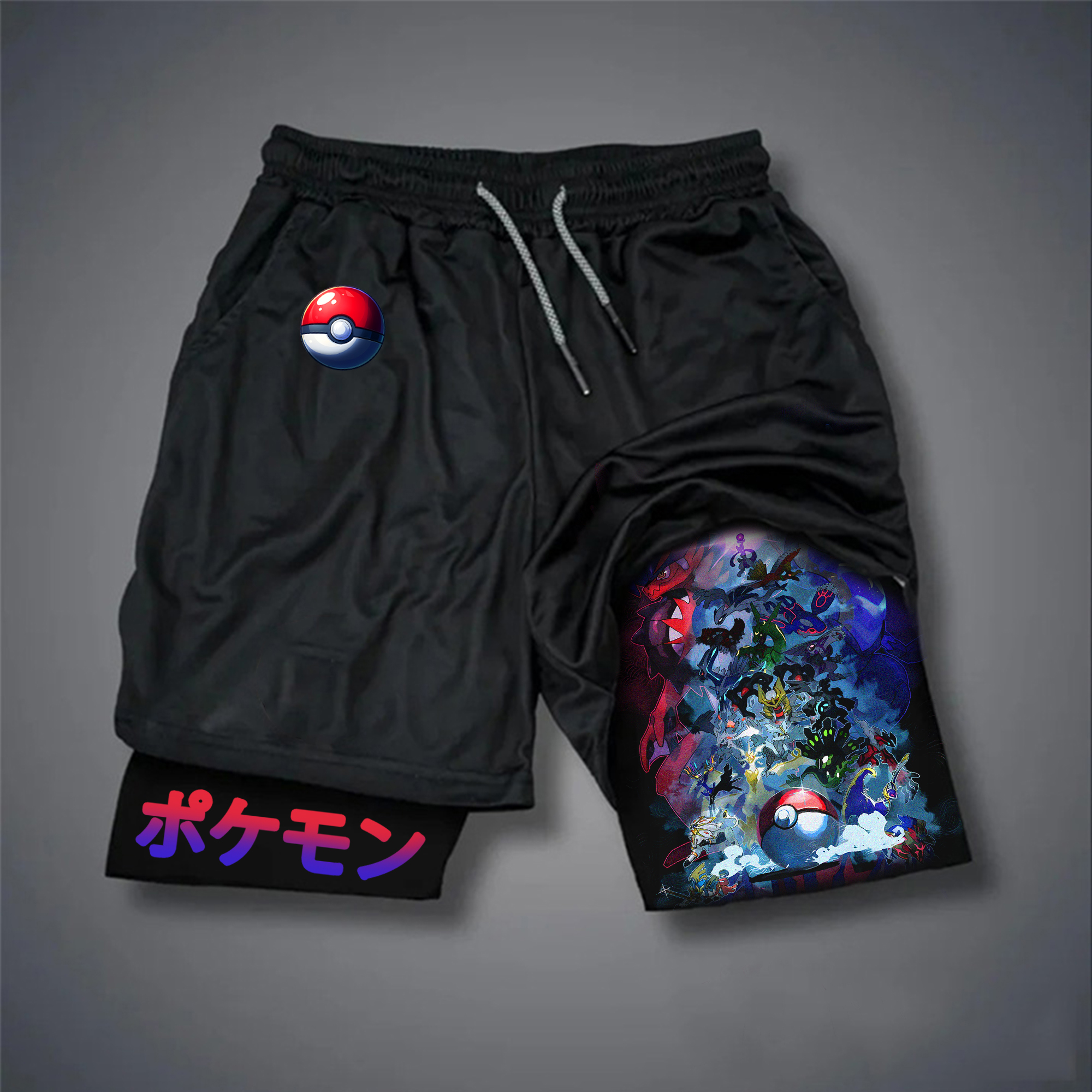 Unisex Casual Anime Streetwear Shorts-AnimeClothe