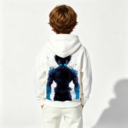 Dragon Ball Anime Graphic Hoodie for Kids Cartoon Print Cotton Tee