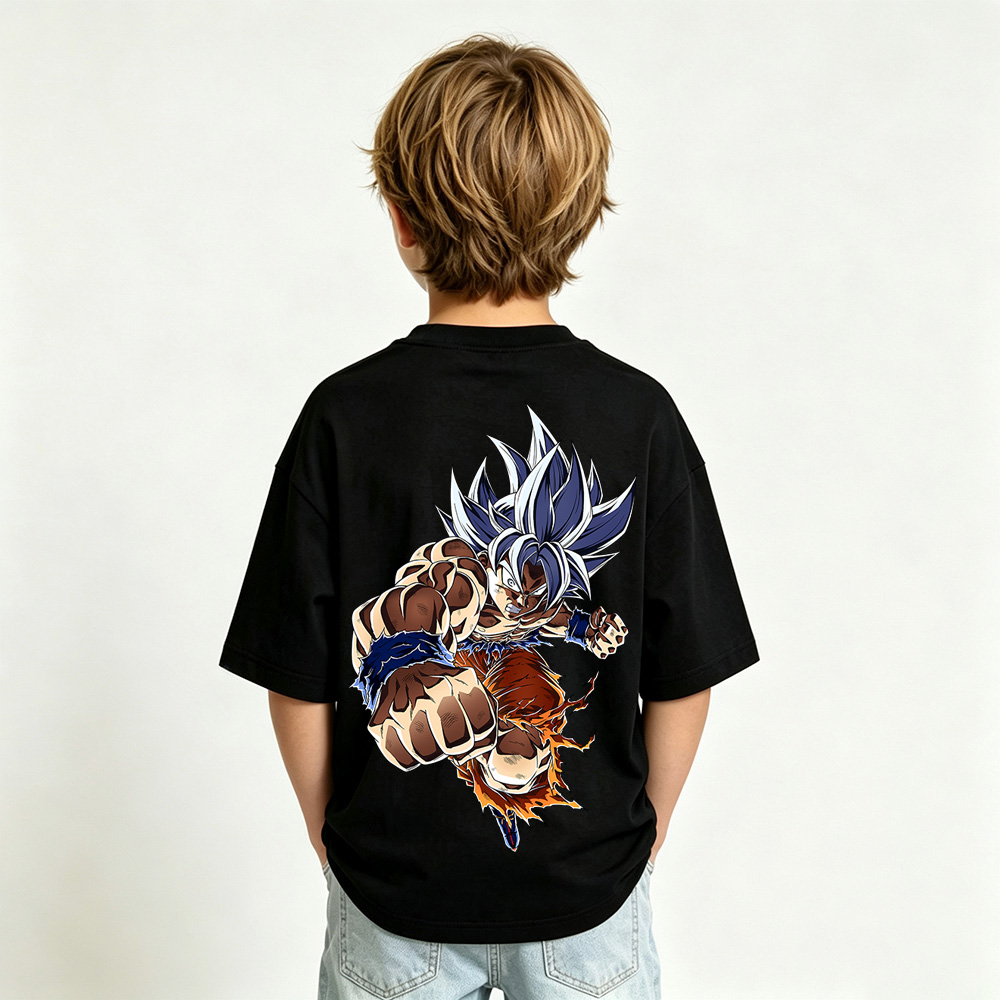 Dragon Ball Anime Graphic T-Shirt for Goku Kids Cartoon Print Cotton Tee