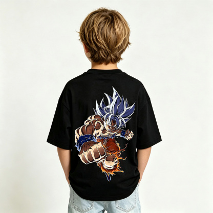 Dragon Ball Anime Graphic T-Shirt for Goku Kids Cartoon Print Cotton Tee