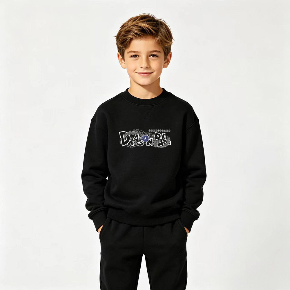 Dragon Ball Anime Graphic Crewneck Sweatshirt for Goku Kids Cartoon Print Cotton Tee