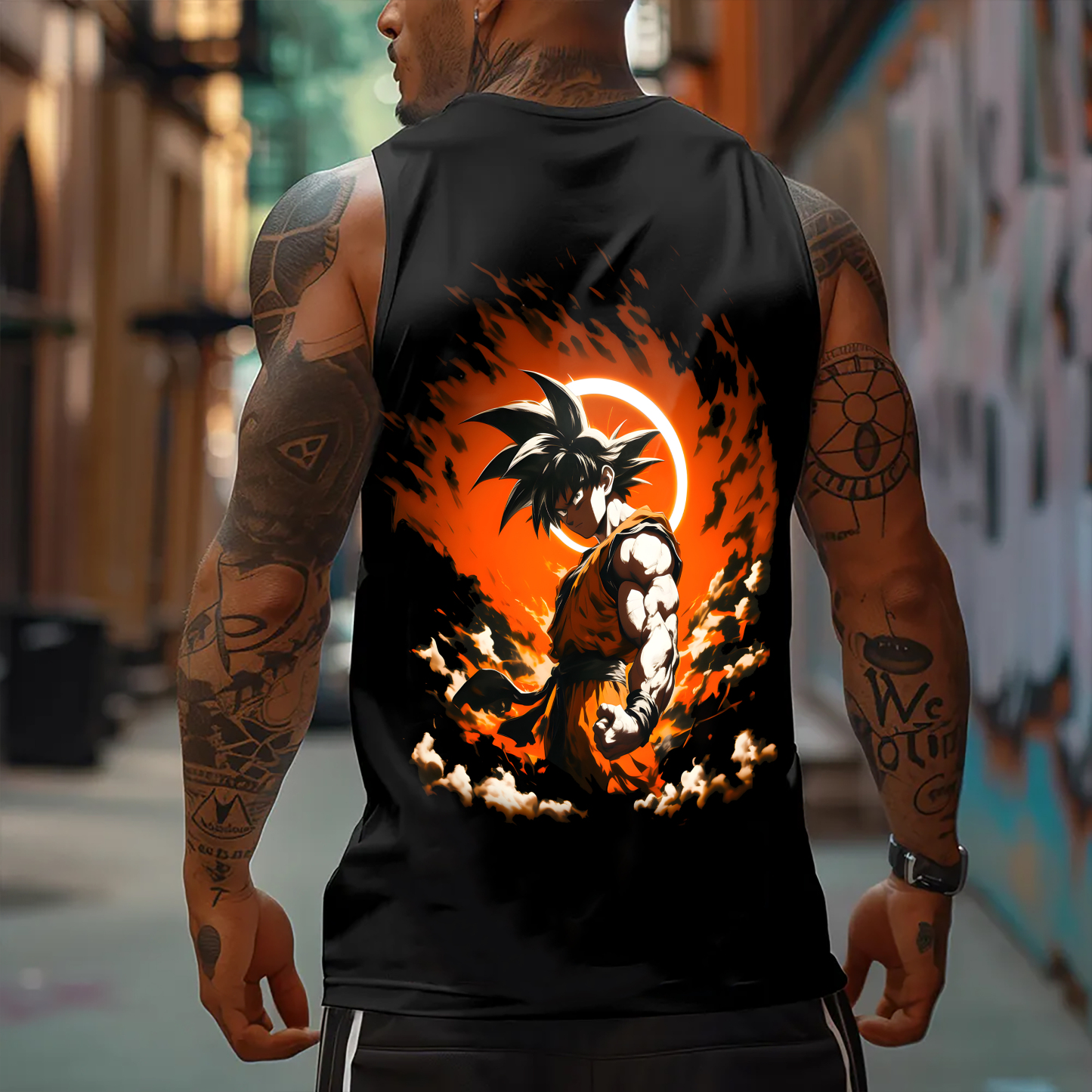 Unisex Anime Graphic Streetwear Vintage Gym Tank Top