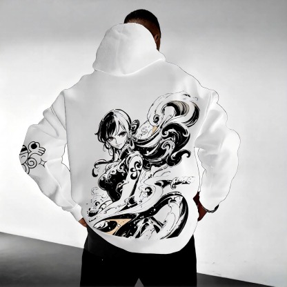 Unisex Anime Graphic Streetwear Vintage Hoodie