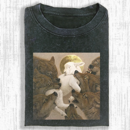 EAT THE WEAK, THE FALLEN LAMB T-SHIRT-ComicClothe