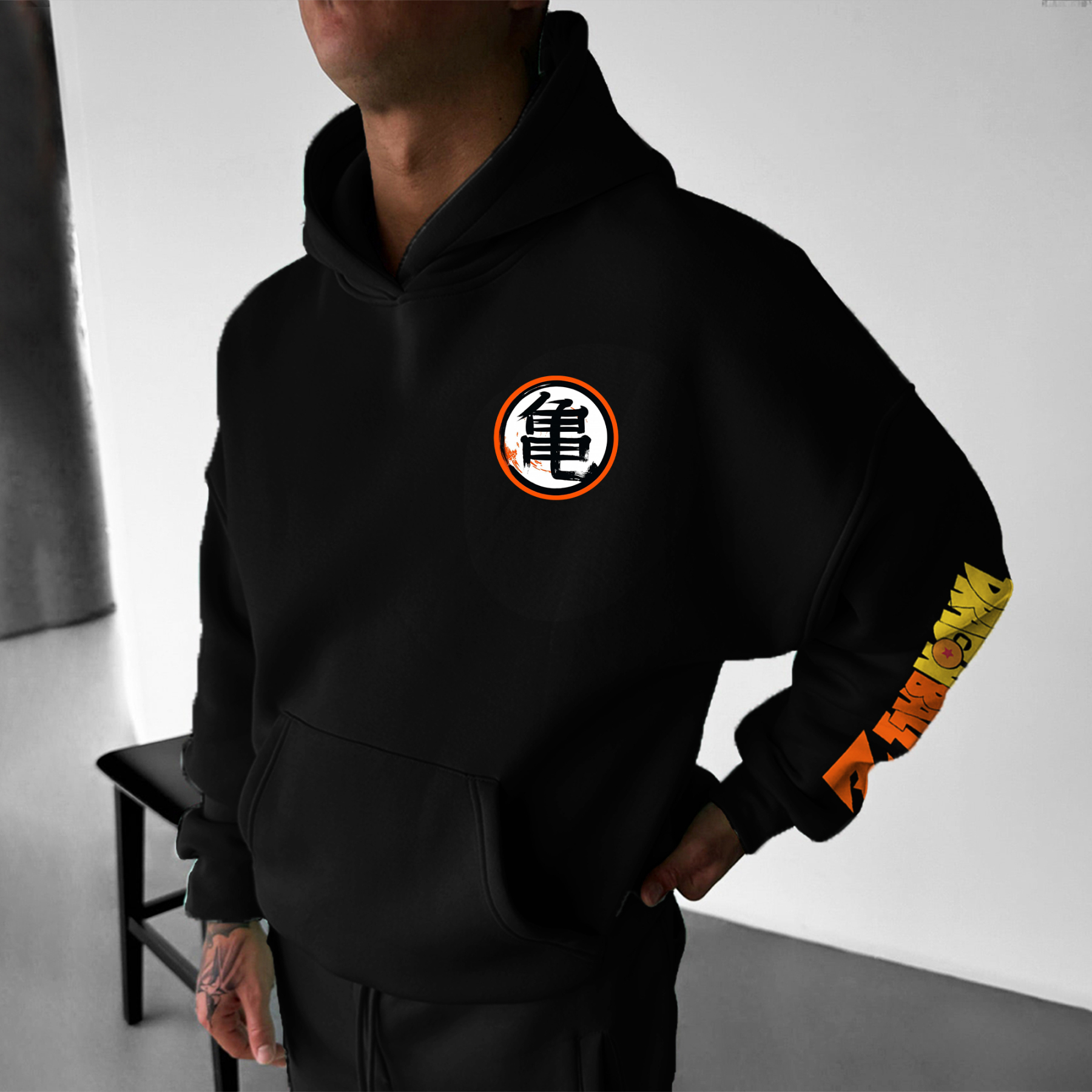 Unisex Anime Print  Casual Oversized Hoodie