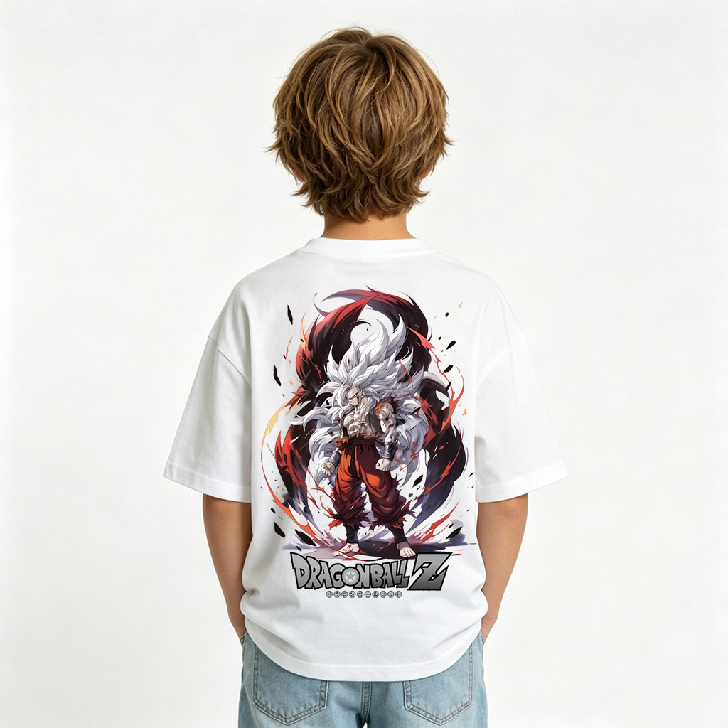 Dragon Ball Anime Graphic T-Shirt for Goku Kids Cartoon Print Cotton Tee