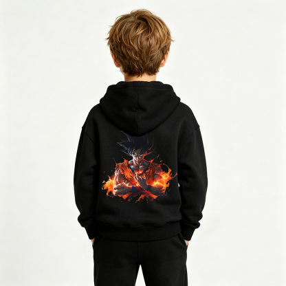 Dragon Ball Anime Graphic Crewneck Sweatshirt for Goku Kids Cartoon Print Cotton Tee