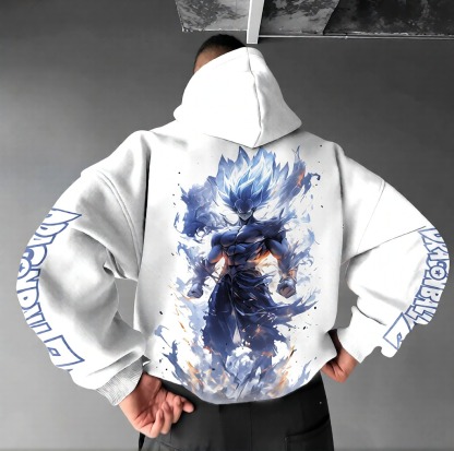 Unisex Anime Print  Casual Oversized Hoodie