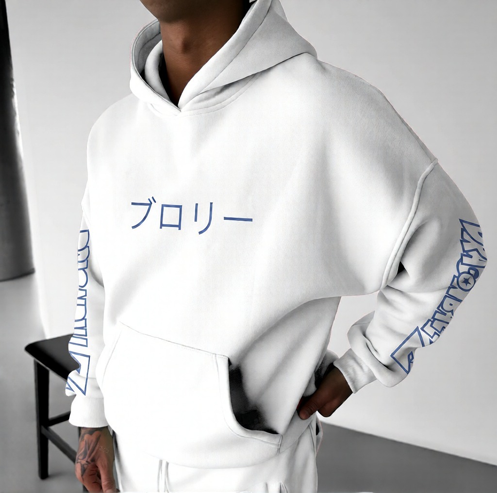 Unisex Anime Print  Casual Oversized Hoodie