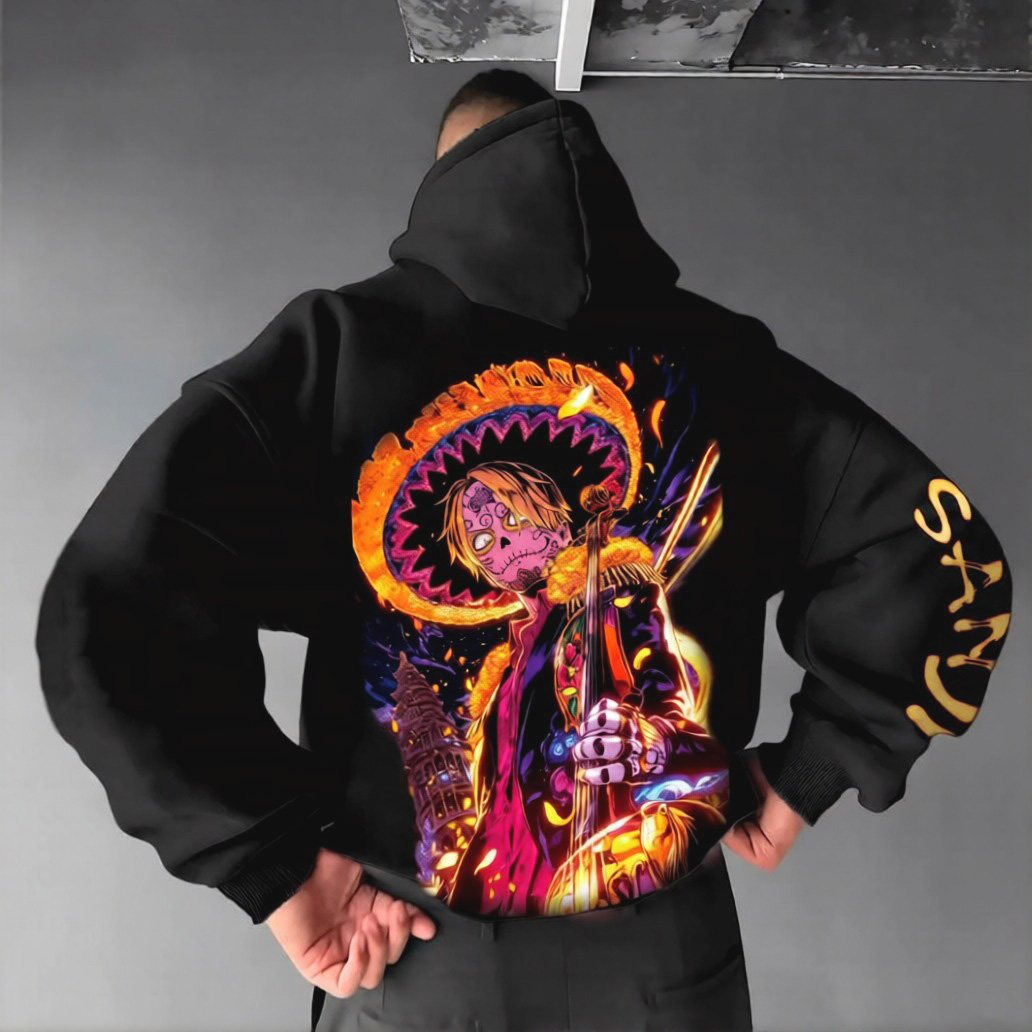 Unisex Anime Graphic Streetwear Vintage Hoodie