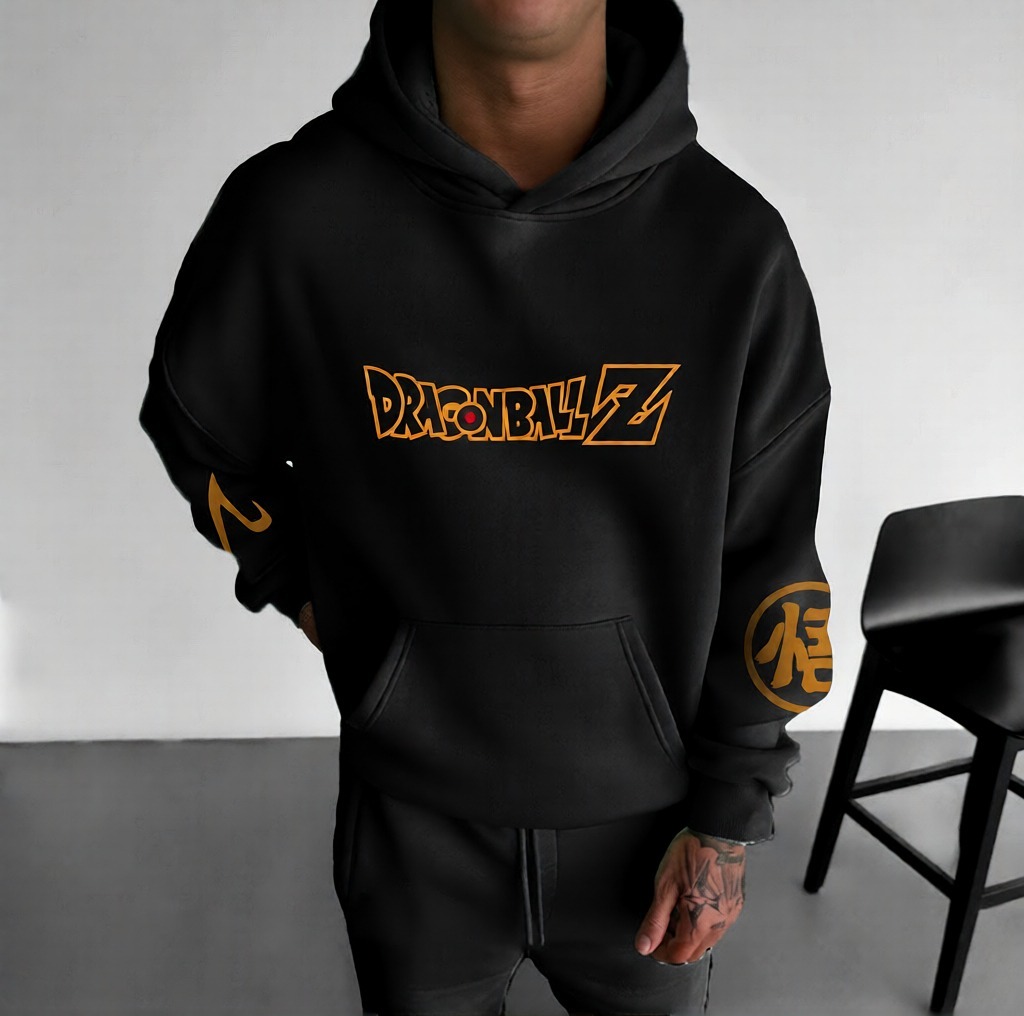 Unisex Anime Print  Casual Oversized Hoodie