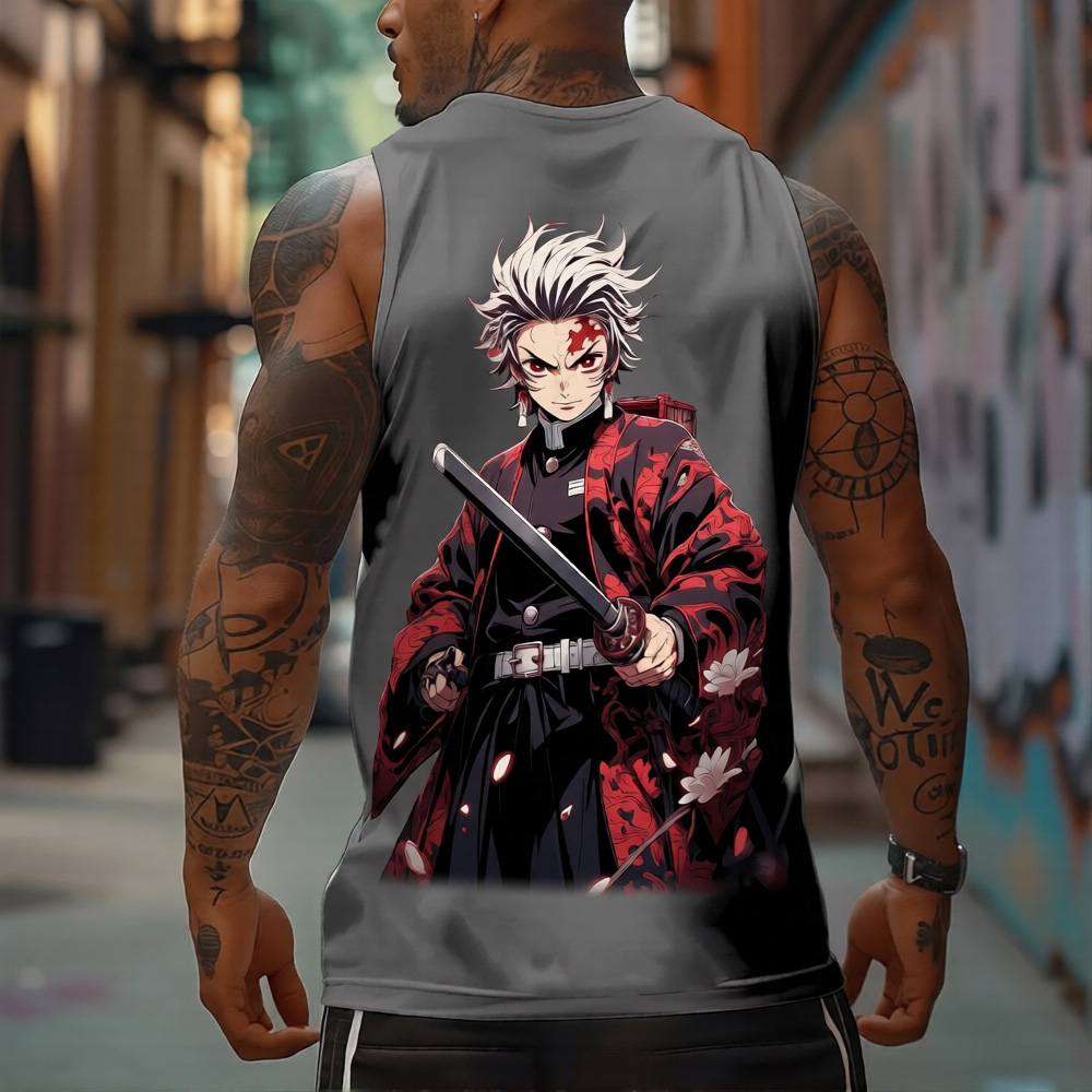 Unisex Demon Slayer Casual Anime  Tank Top