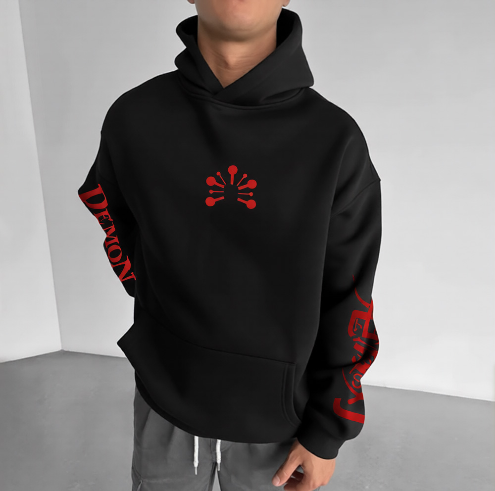 Unisex Demon Slayer Anime Graphic Streetwear Vintage Hoodie