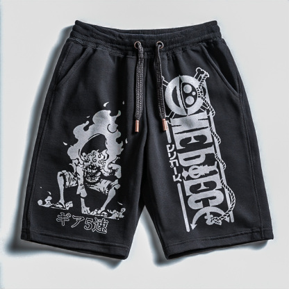 Anime-Inspired Graphic Shorts For Men - Perfect For Casual Wear And Anime Fans