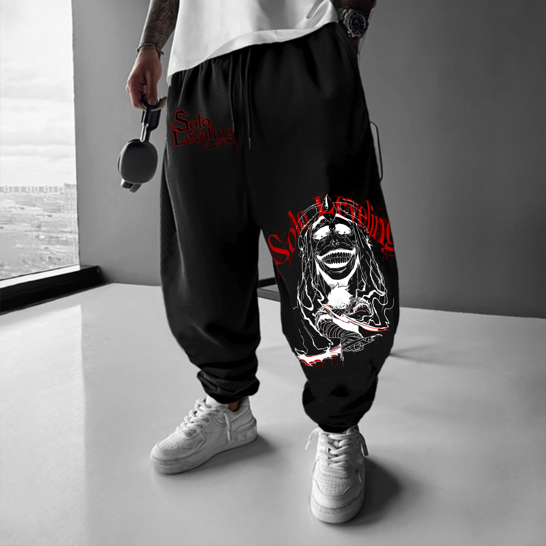Unisex Casual Anime Streetwear Pants