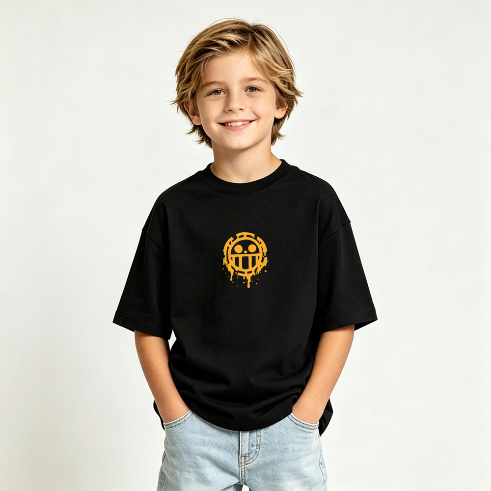 One Piece Anime Graphic T-Shirt for Gear 5 Luffy Kids Cartoon Print Cotton Tee