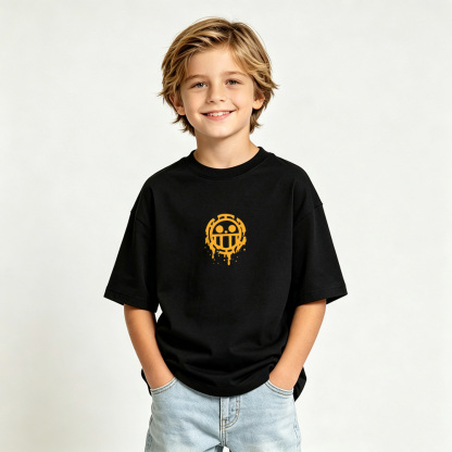 One Piece Anime Graphic T-Shirt for Gear 5 Luffy Kids Cartoon Print Cotton Tee