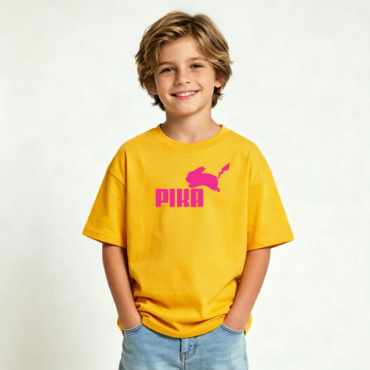 Pokémon Pikachu Anime Graphic T-Shirt for Kids Cartoon Print Cotton Tee