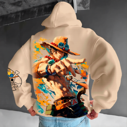 Unisex Anime Graphic Streetwear Vintage Hoodie