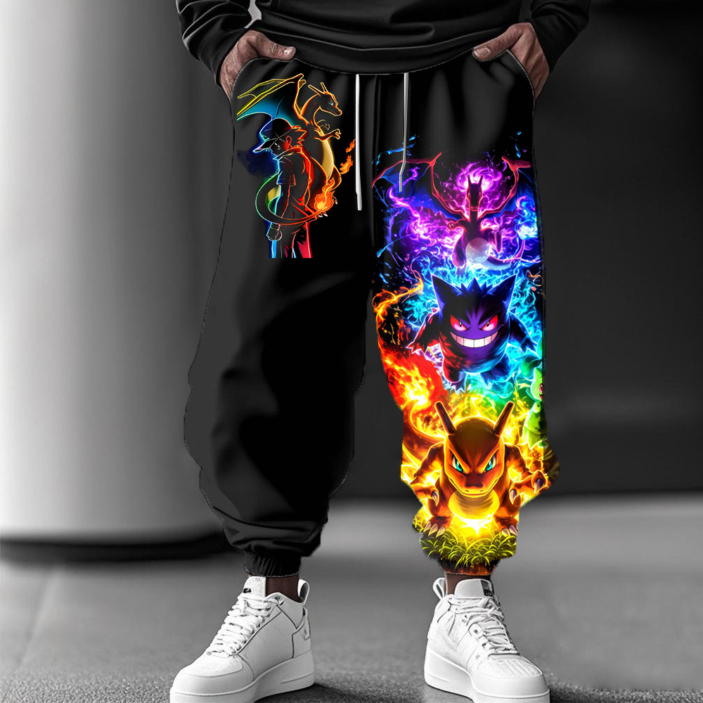 personality cartoon casual trousers-AnimeClothe