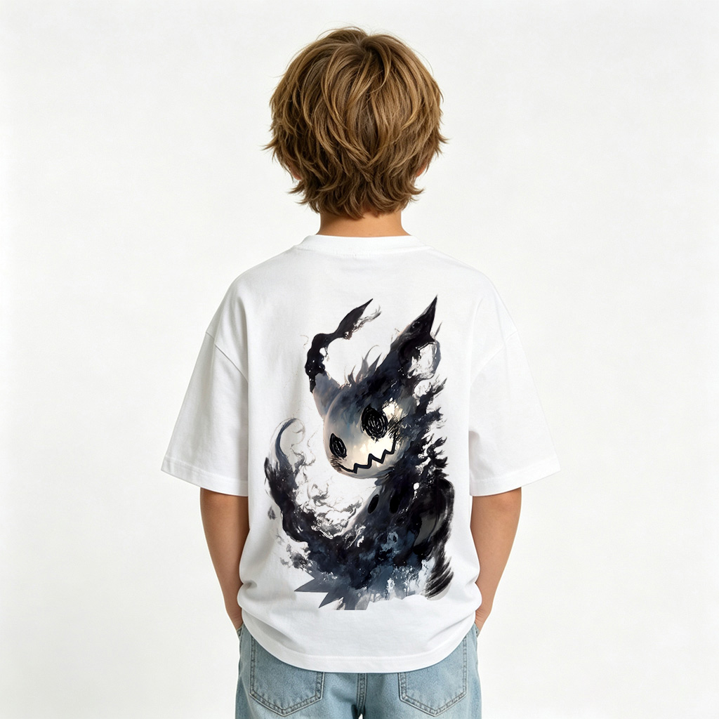 Pokémon Anime Graphic T-Shirt for Kids Cartoon Print Cotton Tee