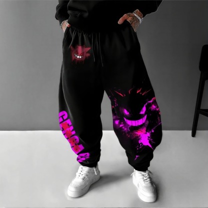 Pokémon Unisex Anime Gengar Pants
