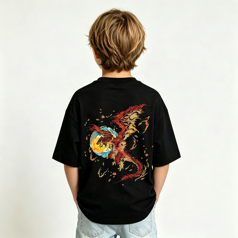 Pokémon Anime Graphic T-Shirt for Kids Cartoon Print Cotton Tee