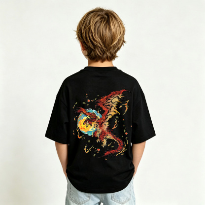 Pokémon Anime Graphic T-Shirt for Kids Cartoon Print Cotton Tee