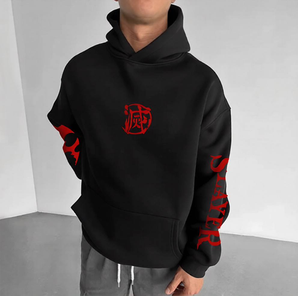 Unisex Demon Slayer Anime Graphic Streetwear Vintage Hoodie