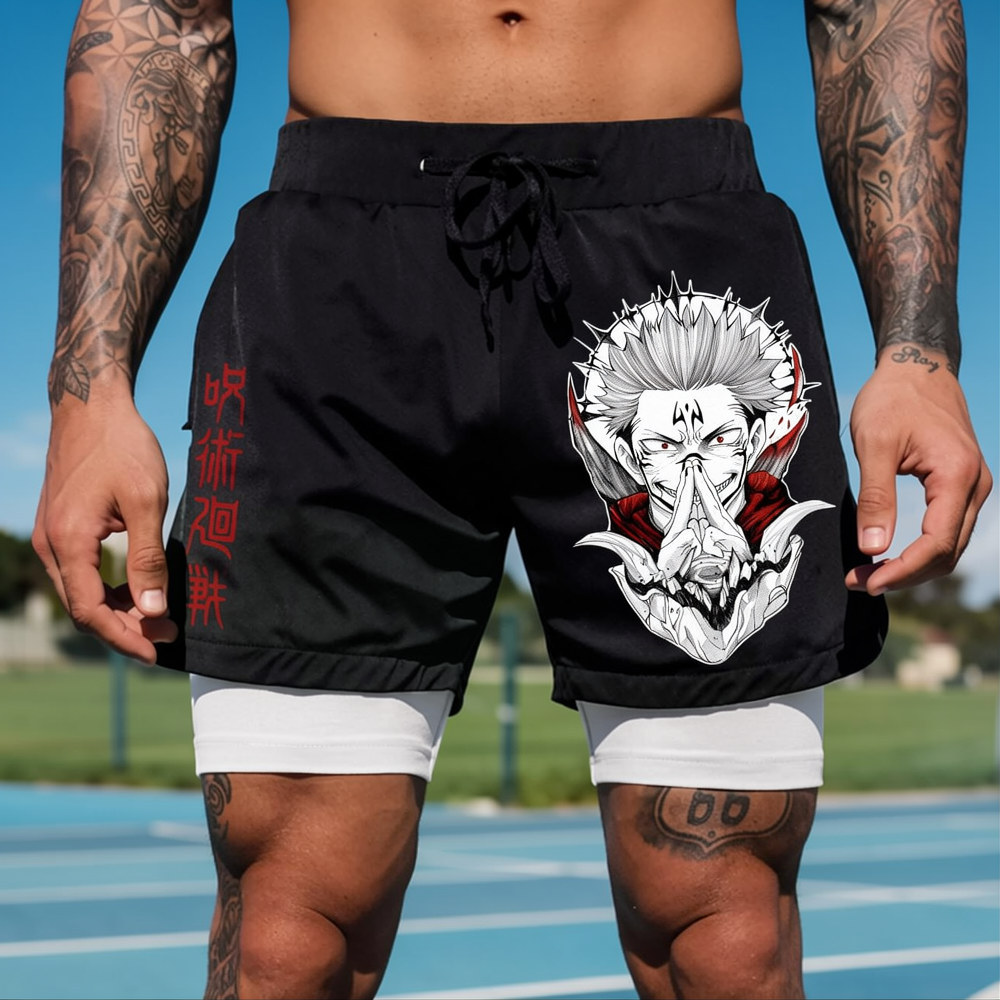 Jujutsu Kaisen Anime Theme Cartoon Print Pure shorts