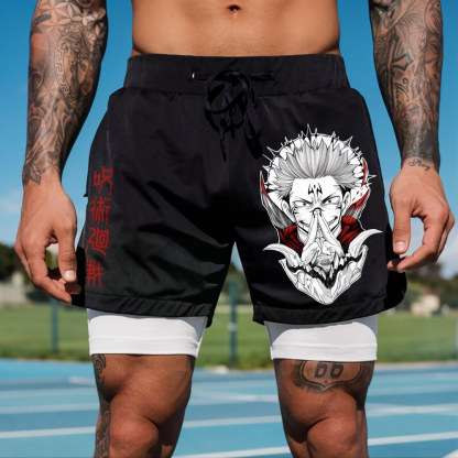 Jujutsu Kaisen Anime Theme Cartoon Print Pure shorts
