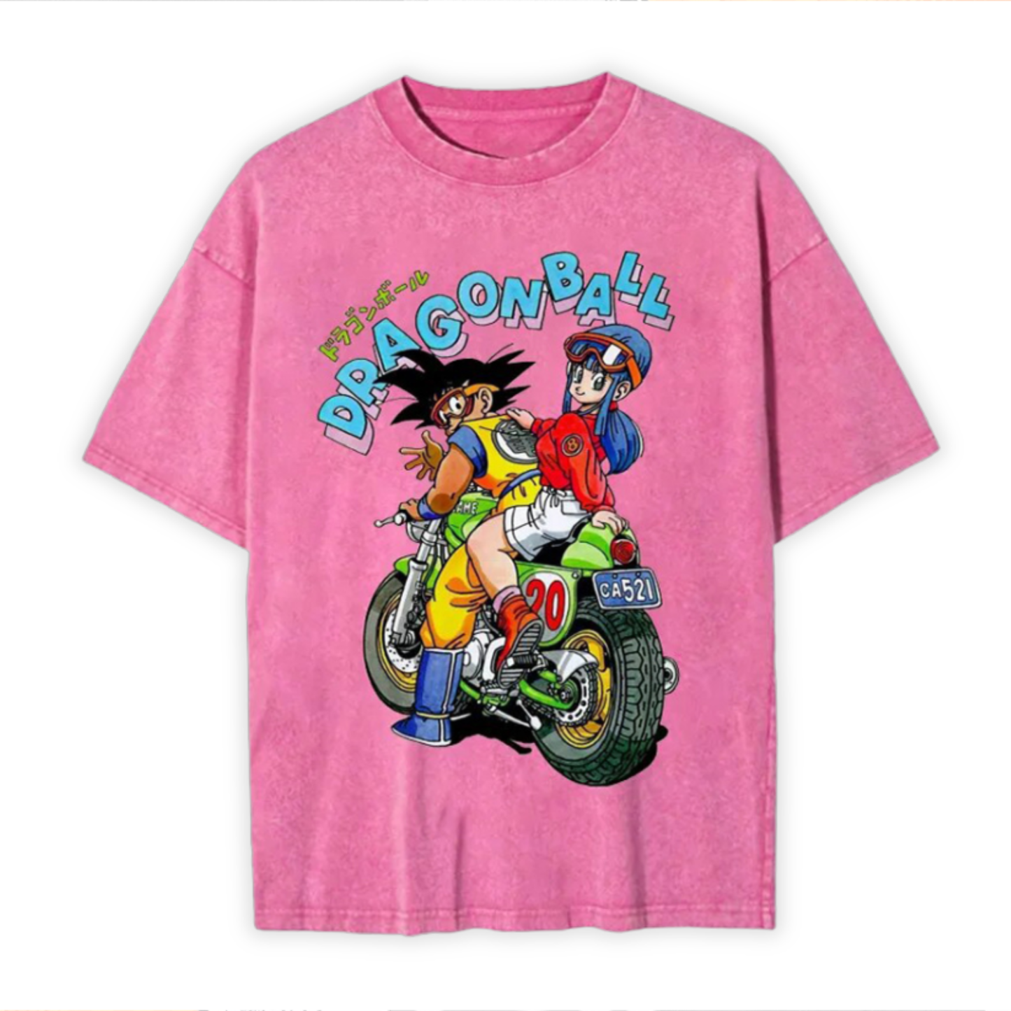 Unisex Anime Graphic Streetwear Vintage Washed T-shirt