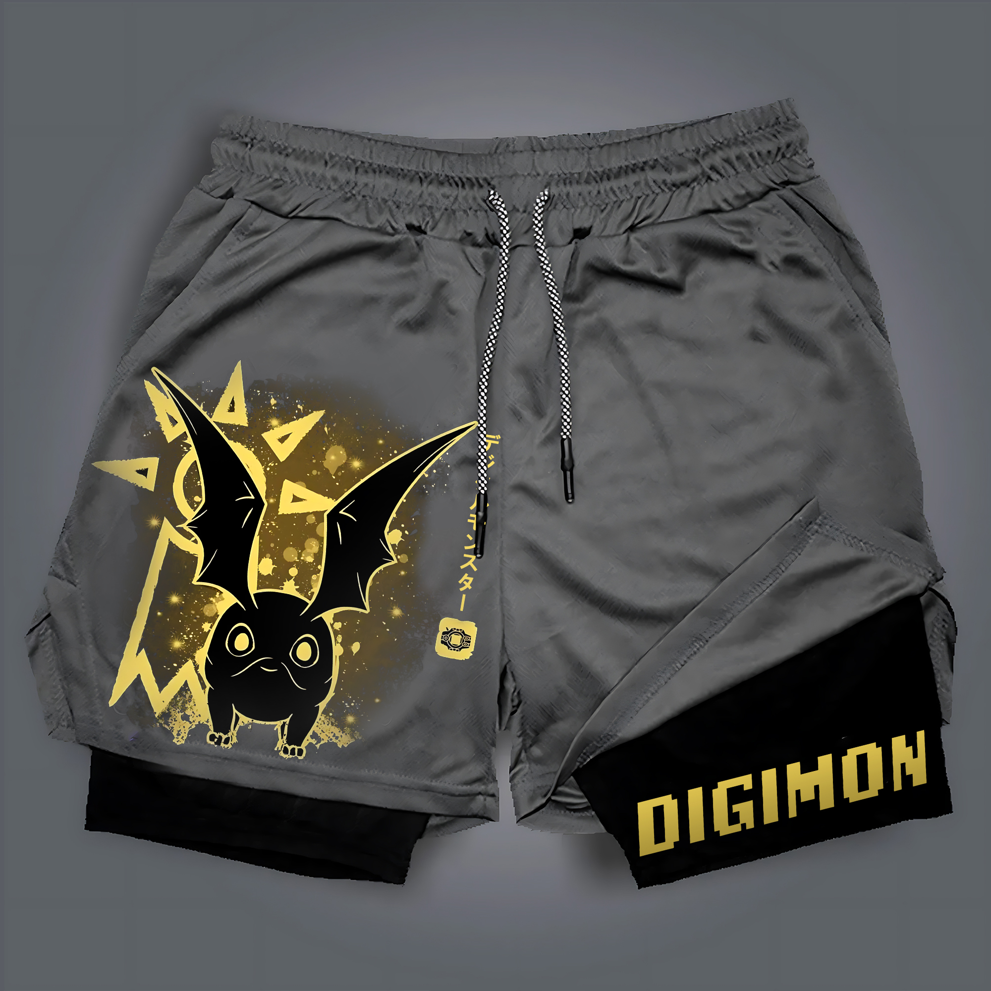 Unisex "Digimon" Anime Style Retro Shorts