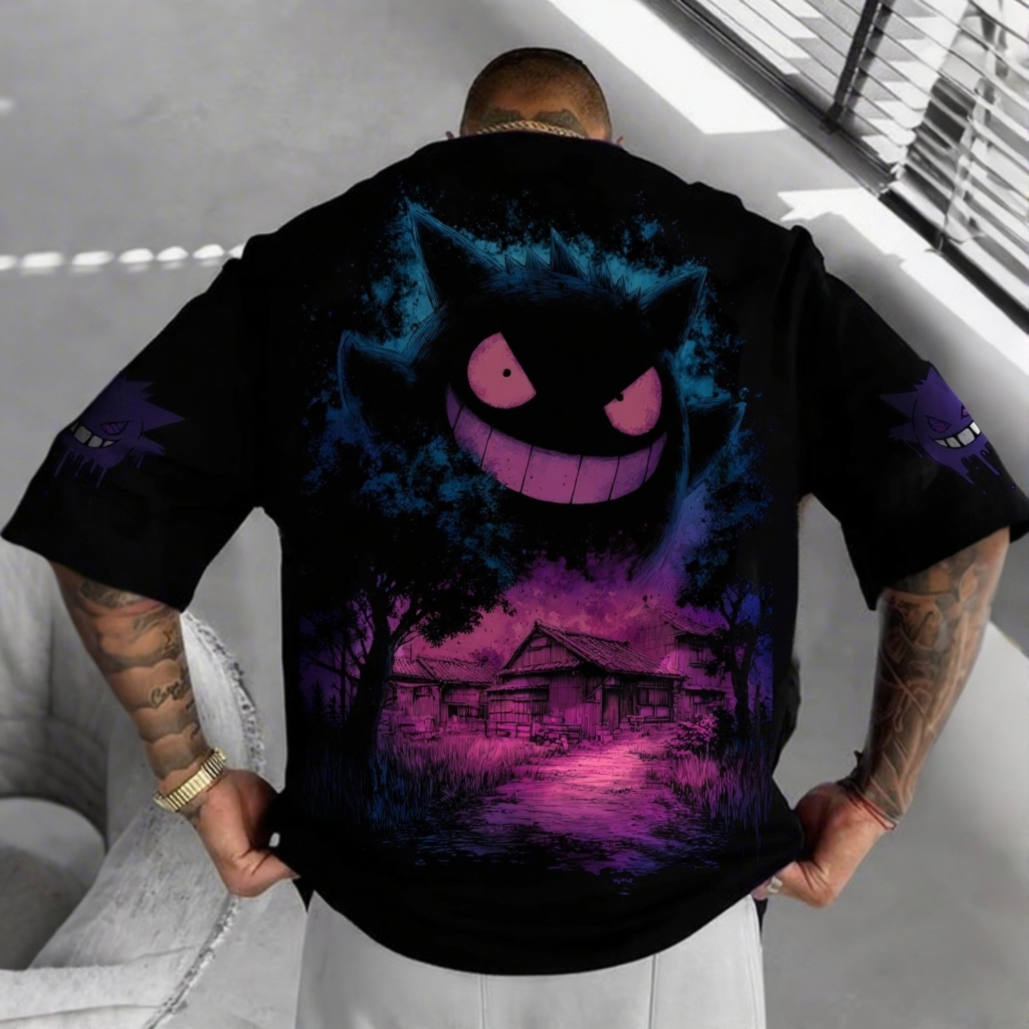 Pokémon Unisex Anime Gengar T-shirt