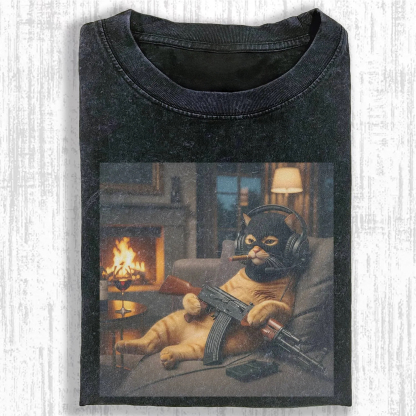 WACKY CAT T-SHIRT-ComicClothe