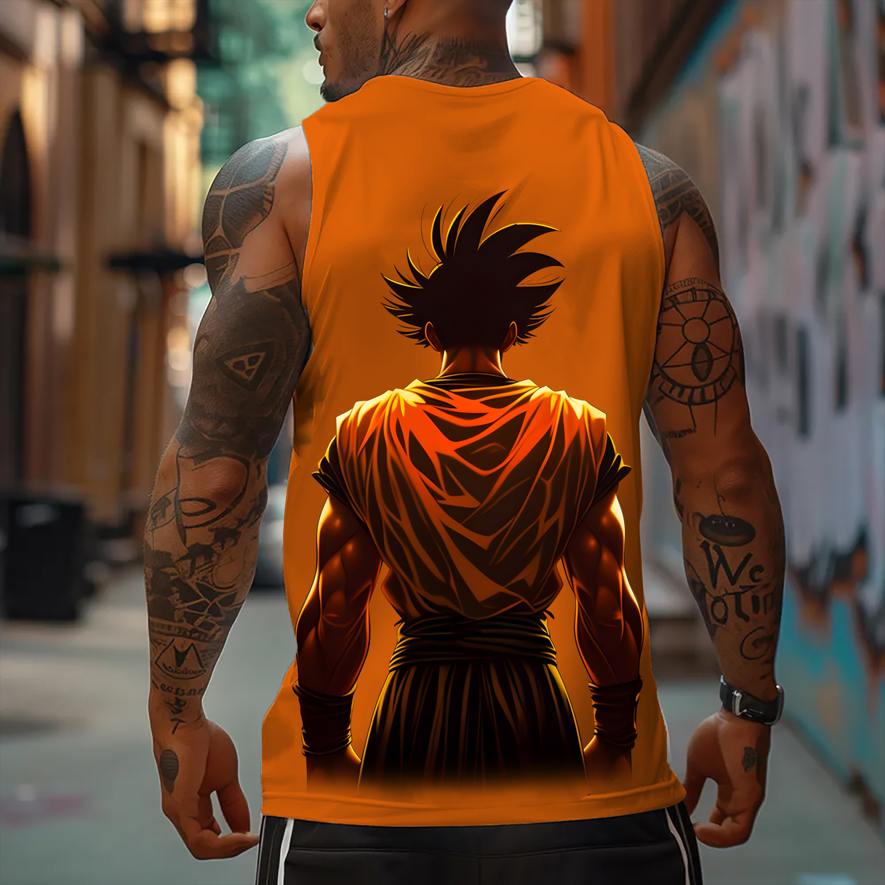 Unisex Anime Graphic Streetwear Vintage Gym Tank Top