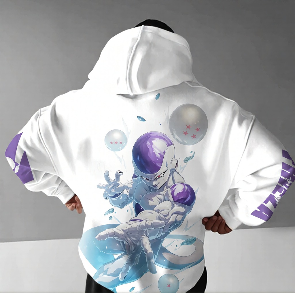 Unisex Anime Print  Casual Oversized Hoodie