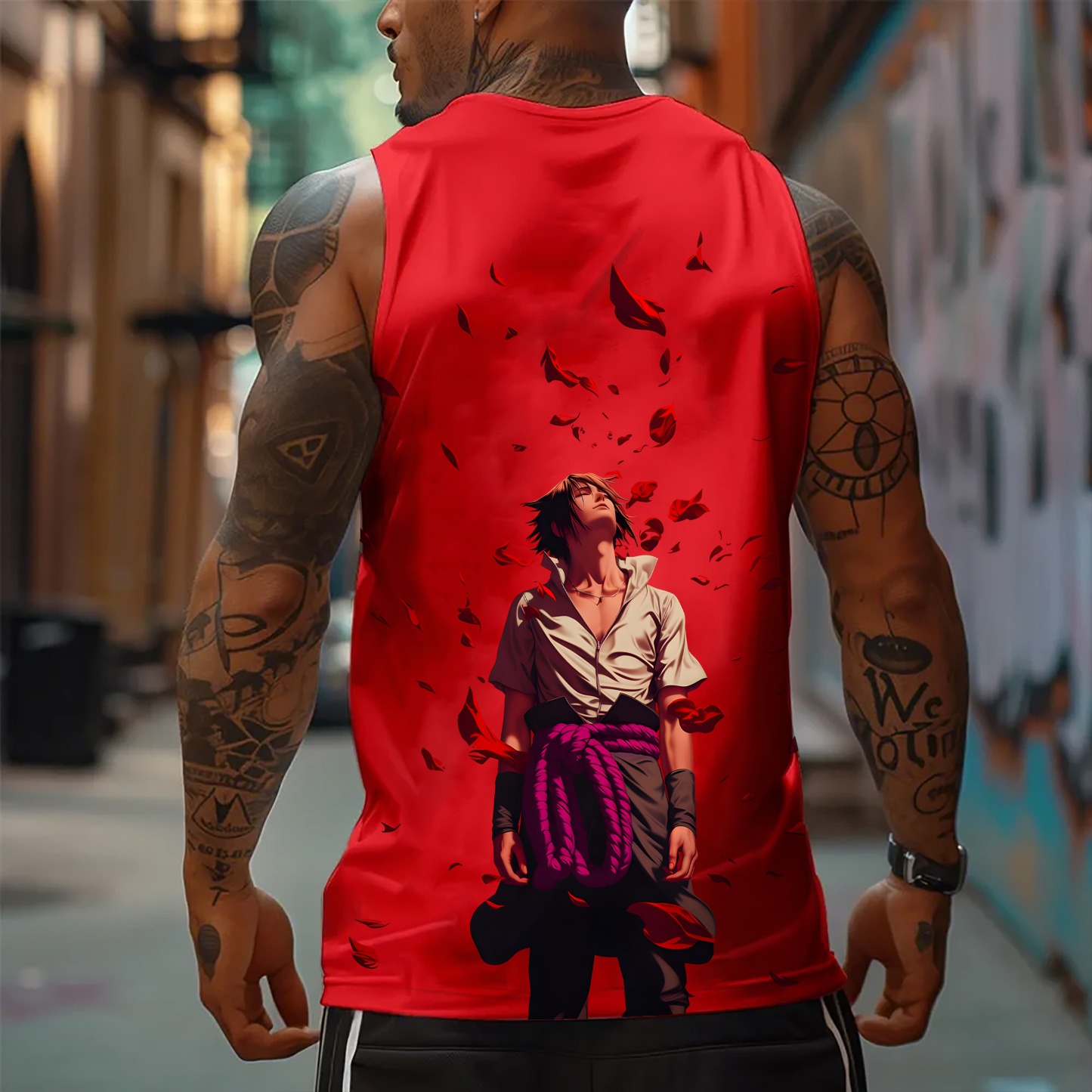 Unisex Casual Anime Tank Top