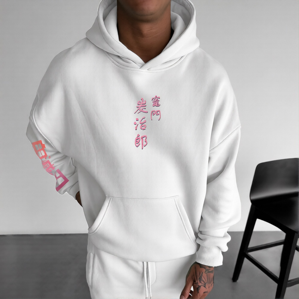 Unisex Demon Slayer Anime Graphic Streetwear Vintage Hoodie