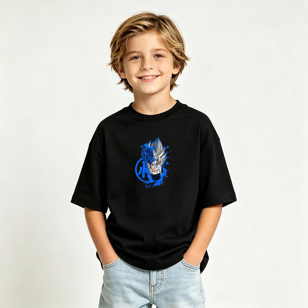 Dragon Ball Anime Graphic T-Shirt for Vegeta Kids Cartoon Print Cotton Tee