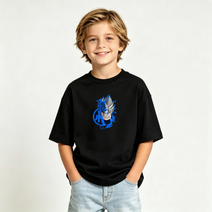 Dragon Ball Anime Graphic T-Shirt for Vegeta Kids Cartoon Print Cotton Tee