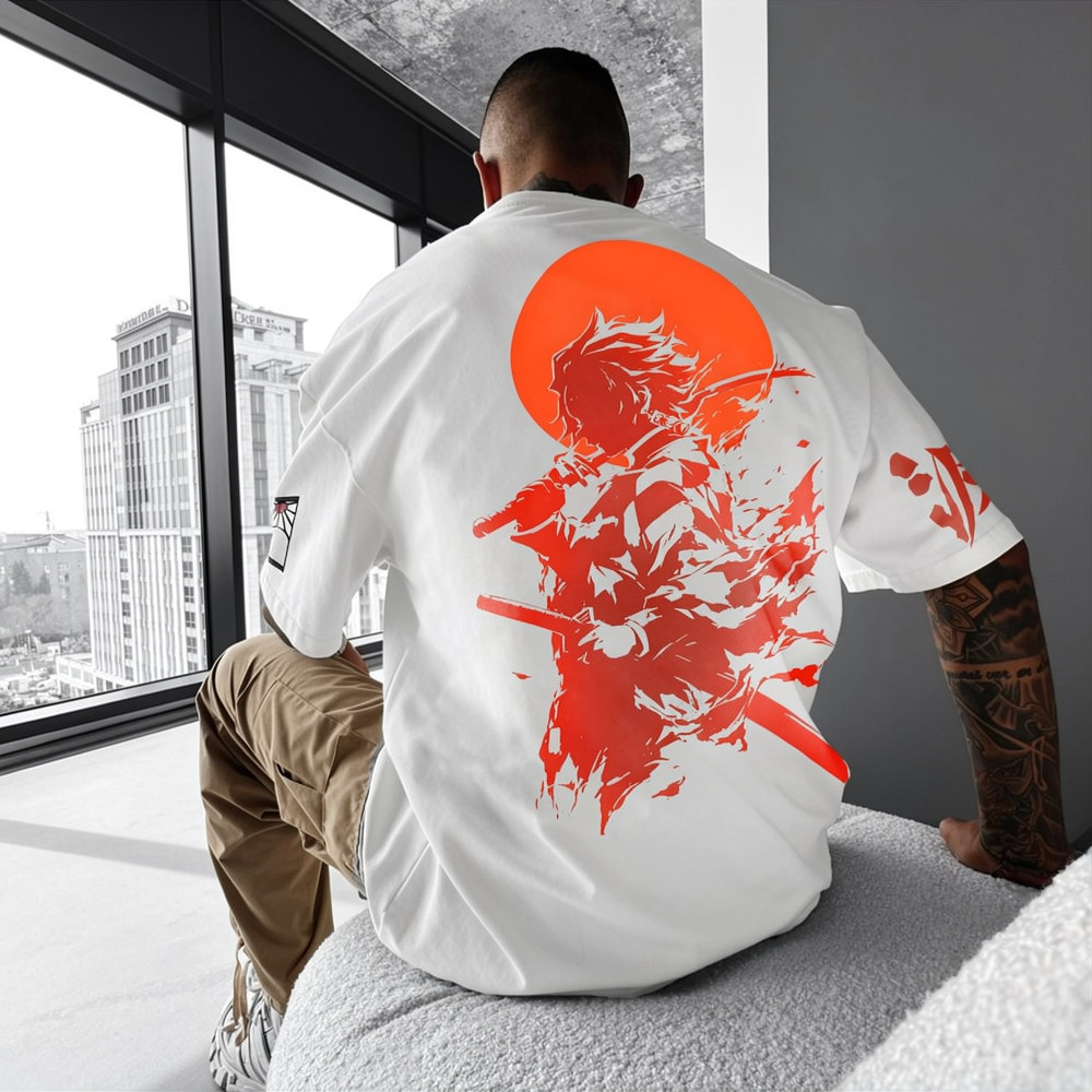 Unisex  Demon Slayer Anime Inspired Vintage T-Shirt