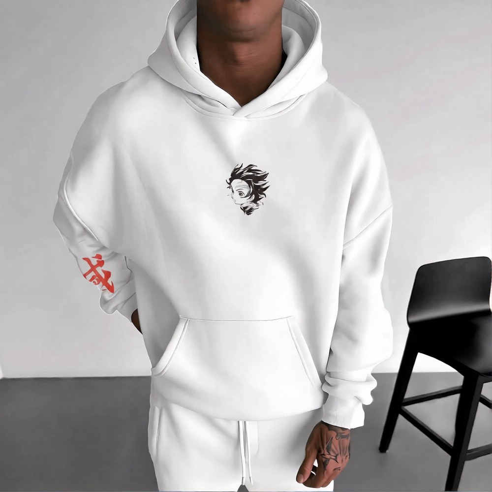 Unisex Demon Slayer Anime Graphic Streetwear Vintage Hoodie