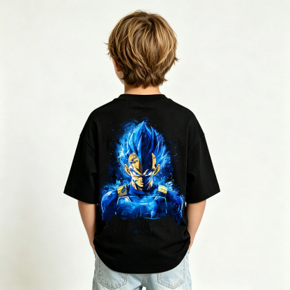 Dragon Ball Anime Graphic T-Shirt for Vegeta Kids Cartoon Print Cotton Tee